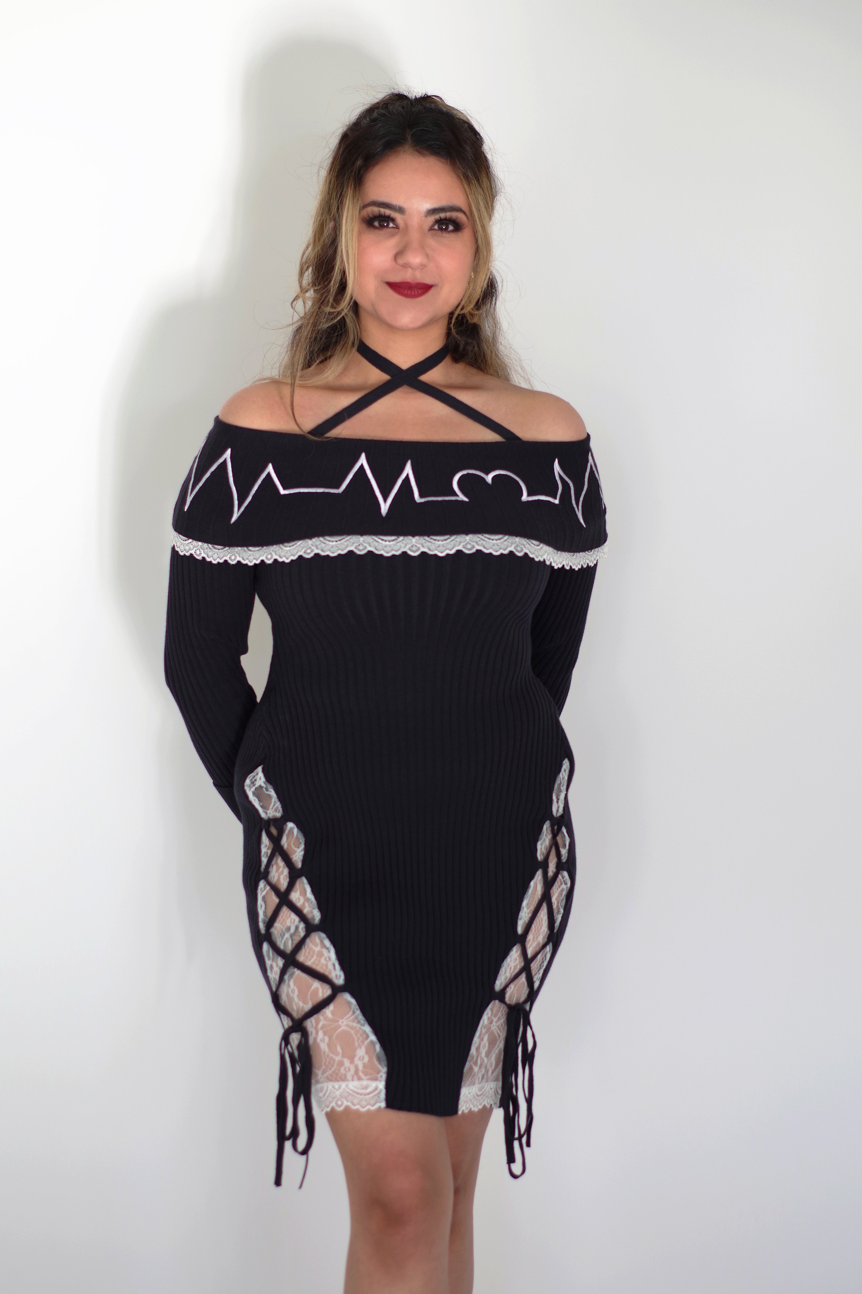 Heartbeat Bodycon Sweater Dress