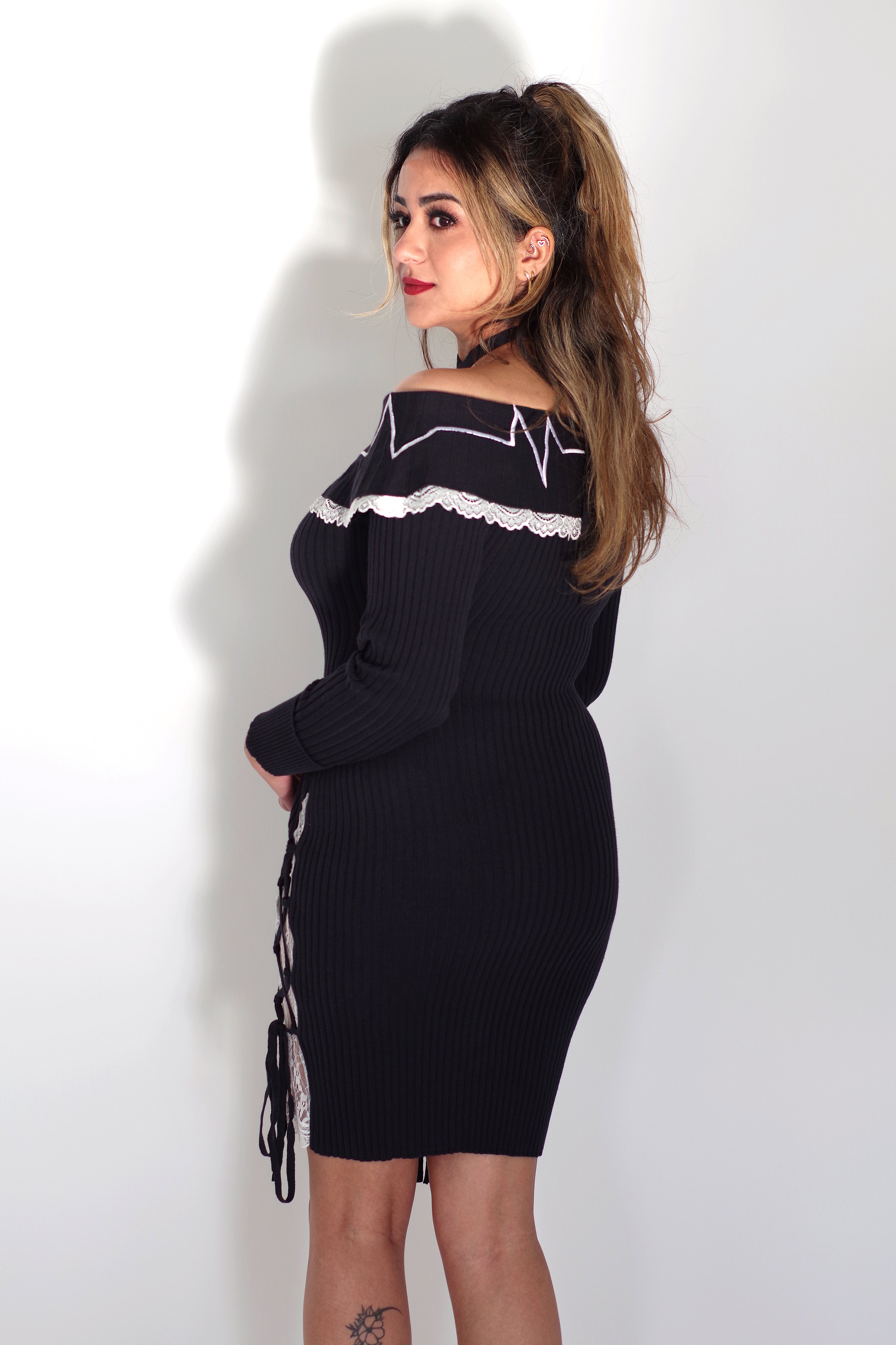 Heartbeat Bodycon Sweater Dress