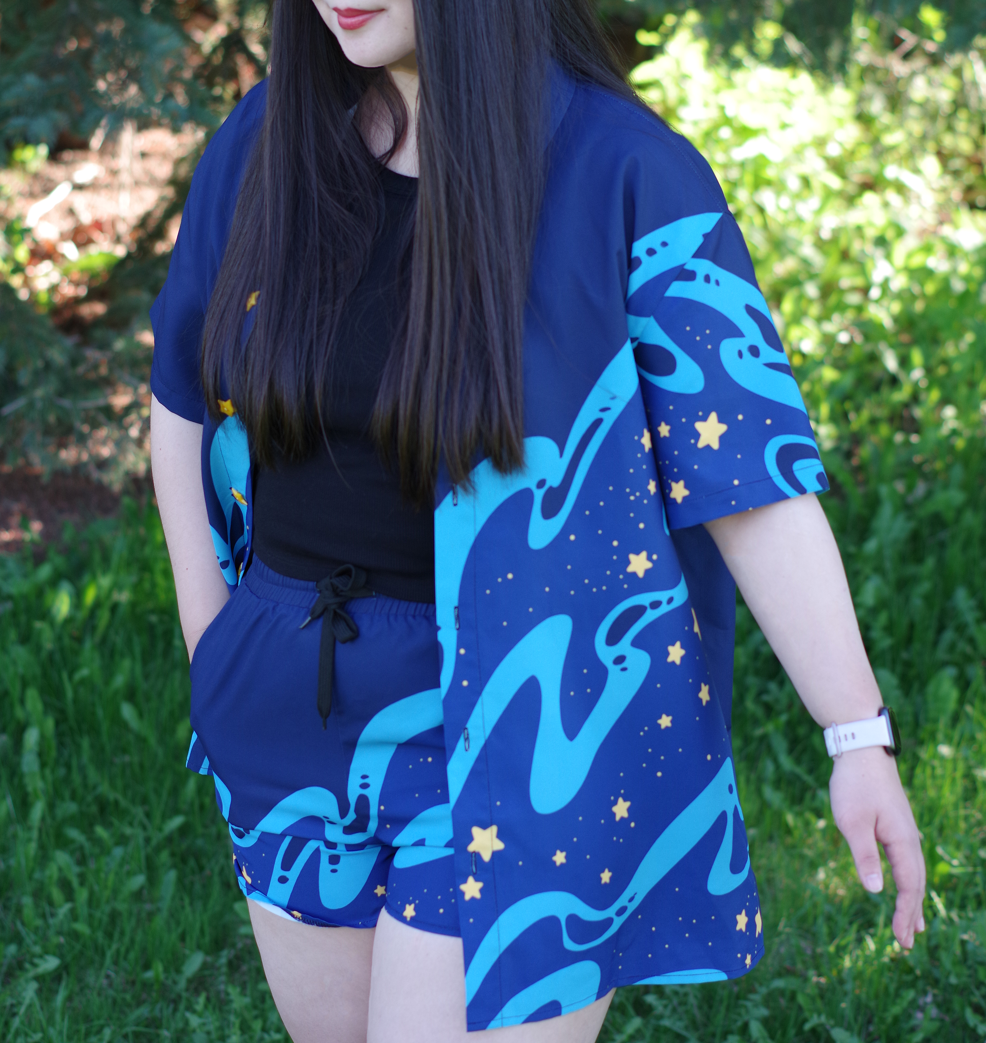 Stellar Tide Button Up Shirt UNISEX WEAR