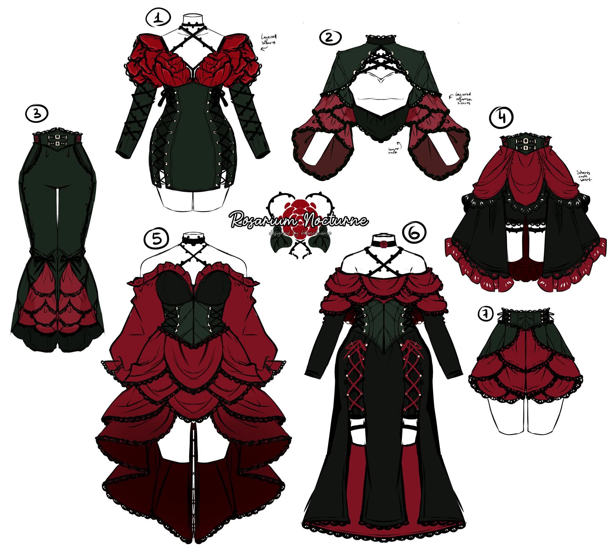 Whimsical Fashion Design Showcase: The Rosarium Collection