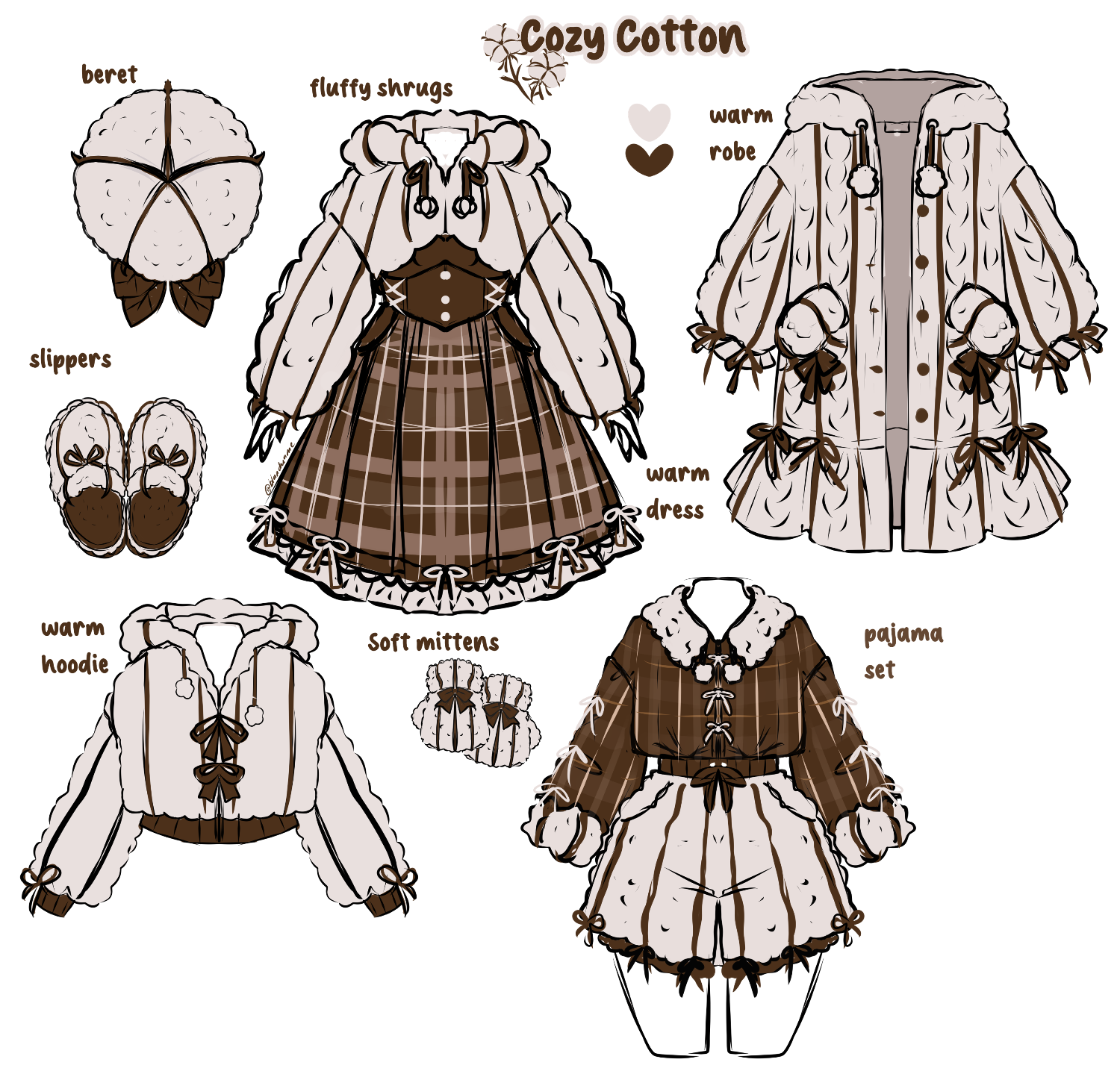 Whimsical Fashion Design Showcase: The Cozy Cotton Collection