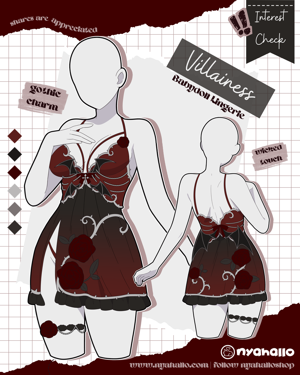 Whimsical Fashion Design Showcase: Villainess Collection