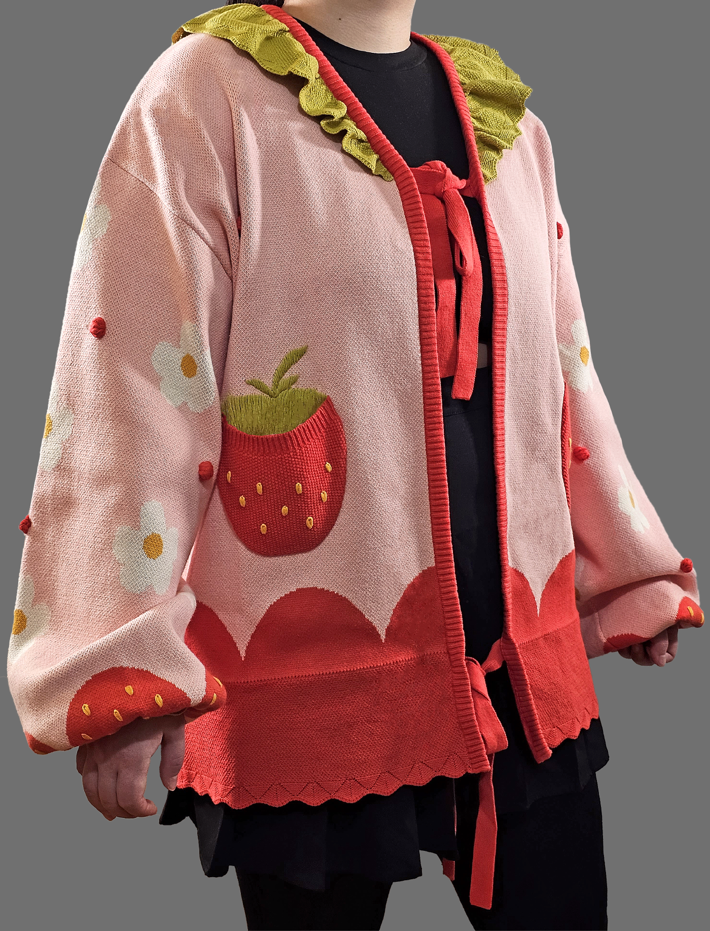 Strawberry Blossom Cardigan