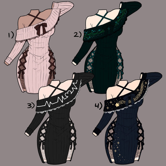 [PRE-SAMPLE PRE-ORDER] Bodycon Sweater Dresses