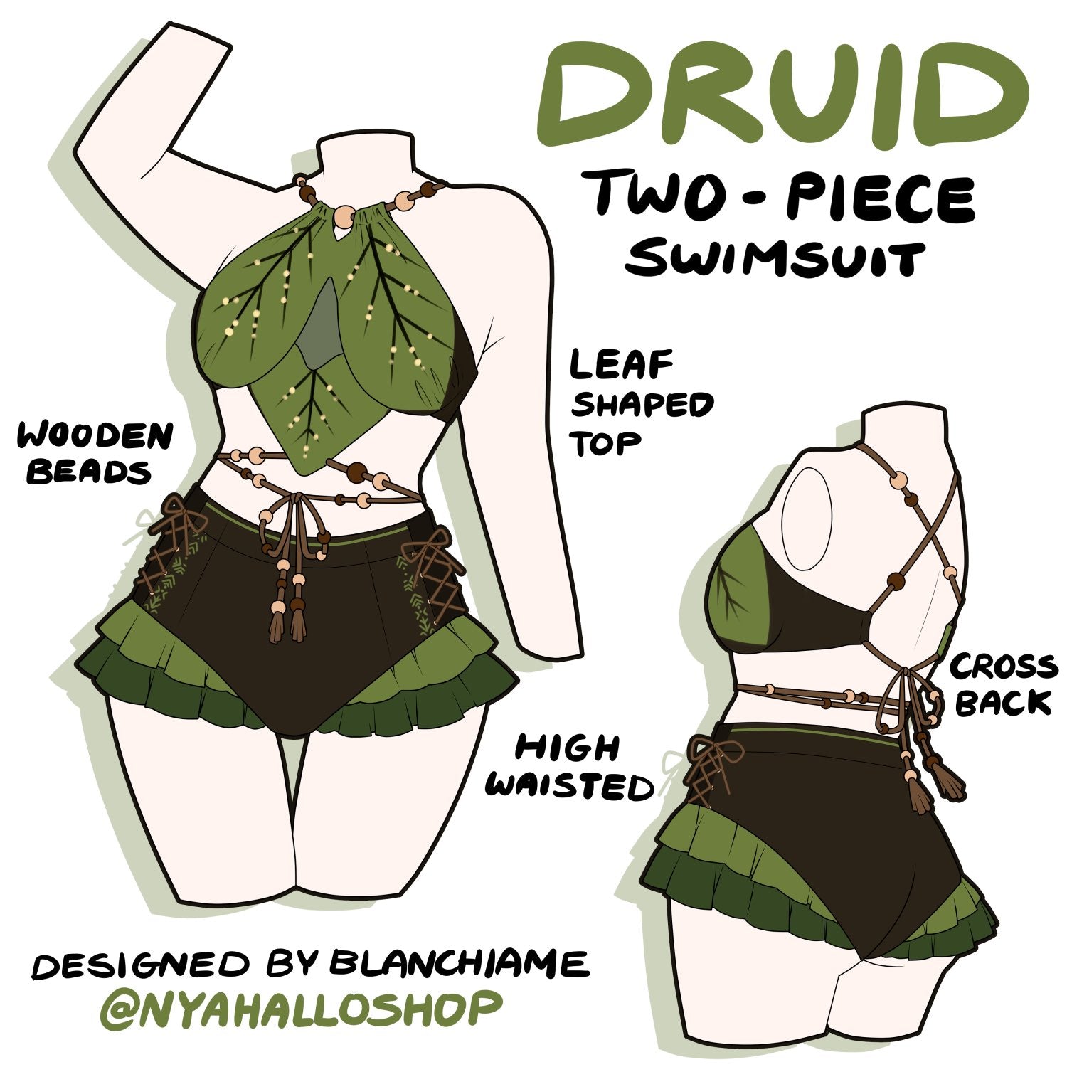 [PRE-ORDER] Druid Two-Piece Swimsuit