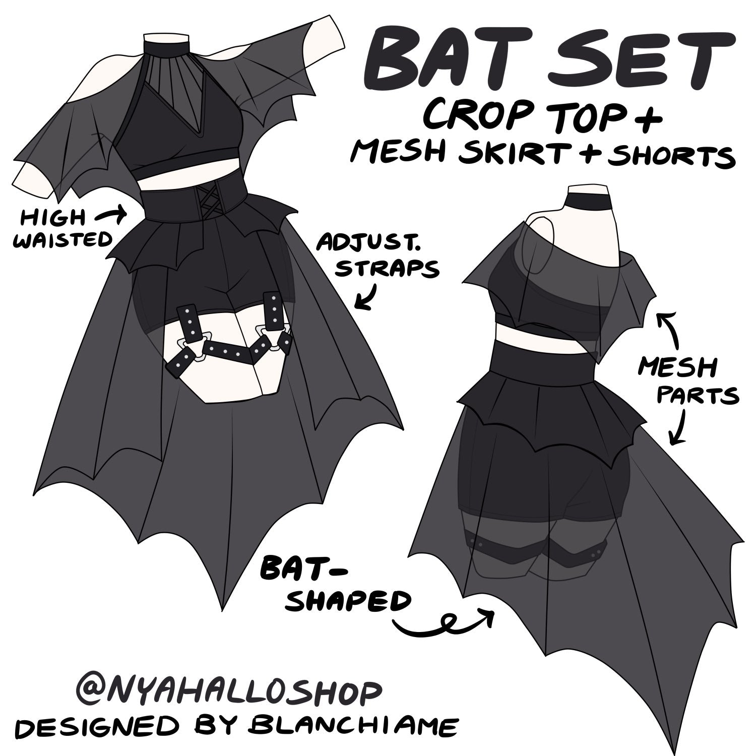 [PRE-SAMPLE PRE-ORDER] Bat Set (SAMPLE IN PROGRESS)