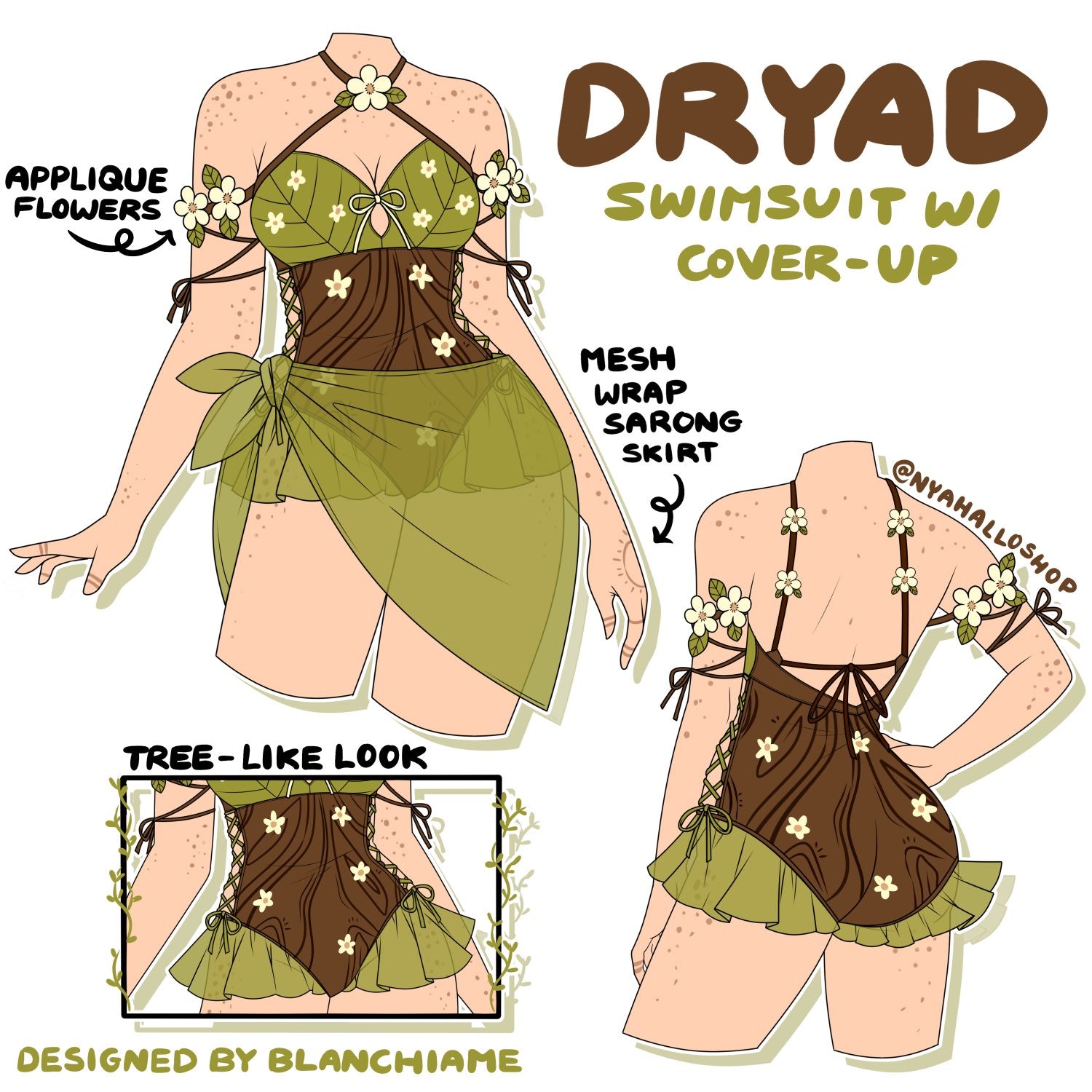 [PRE-SAMPLE PRE-ORDER] Dryad One-Piece Swimsuit (5-6+ months wait)