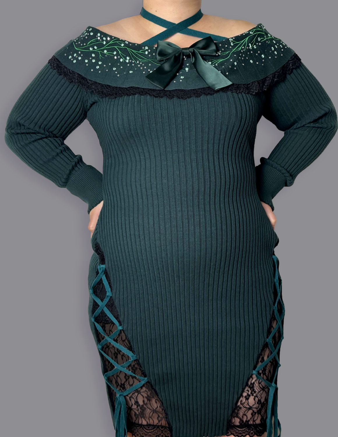 [PRE-ORDER] Underwater Witch Bodycon Sweater Dress (IN PRODUCTION)