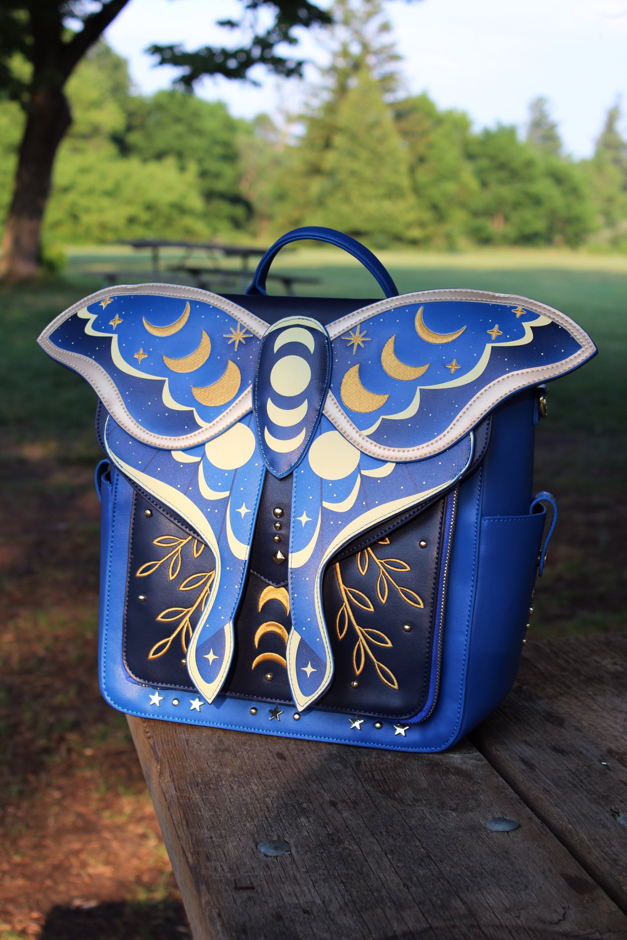 Galaxy Moon Moth Convertible Bag – Spacious, Whimsical Backpack | [Design Phase Pre-Order – Closing Soon]