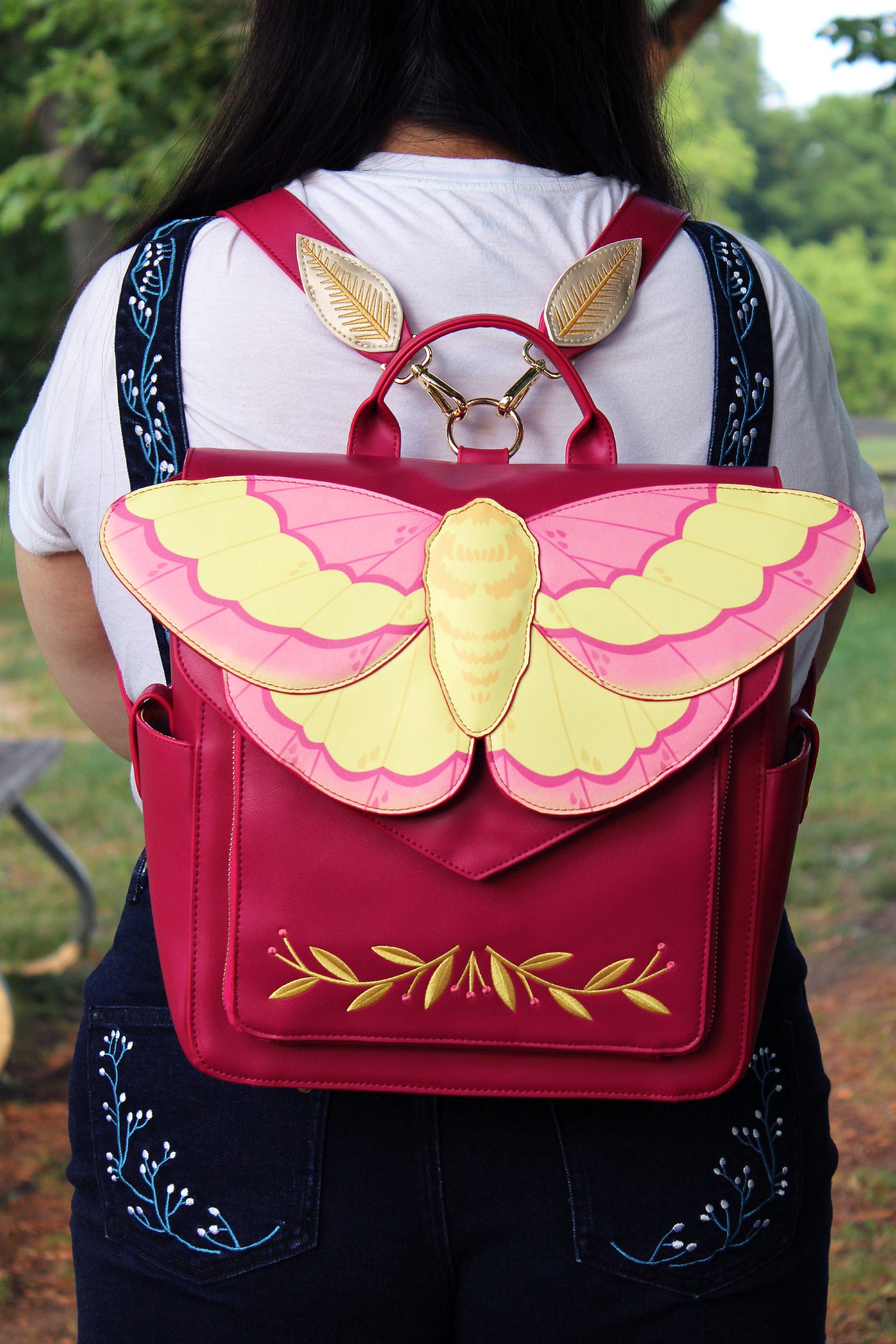 Rosy Maple Moth Convertible Bag - Spacious, Whimsical Backpack | [Pre-Order, Ships Fall 2025]