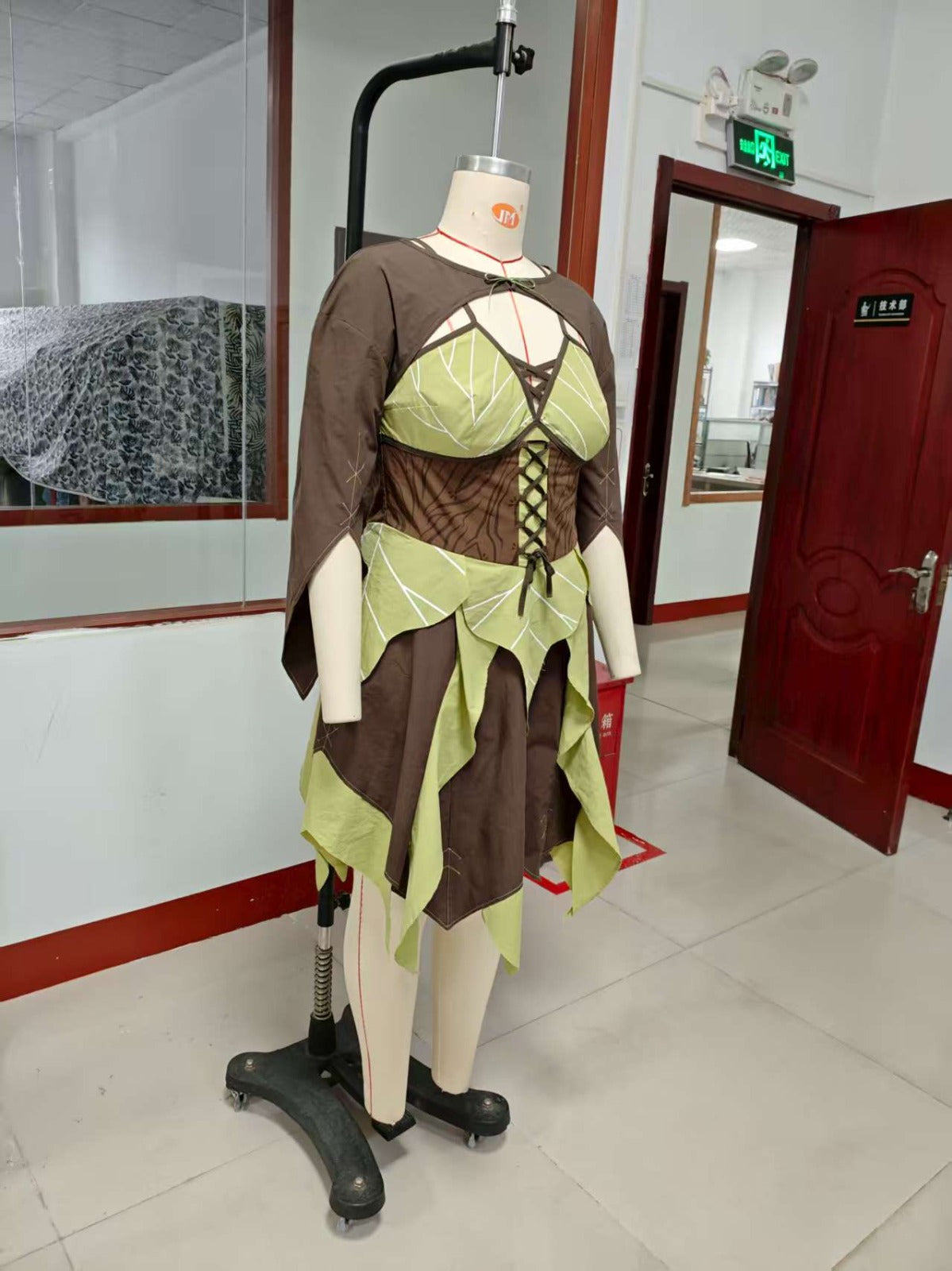 Mossy Forest Dress | Layered Woodland Fairycore Gown with Corset and Shrug [Interest Check]