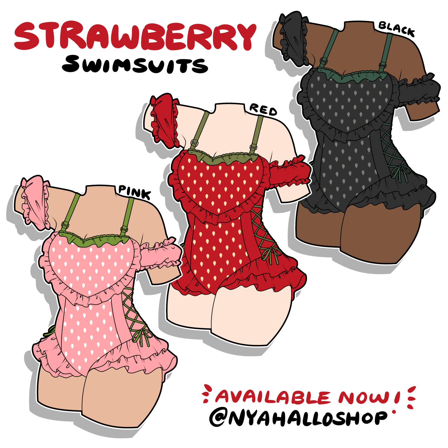 Strawberry One-Piece Swimsuit