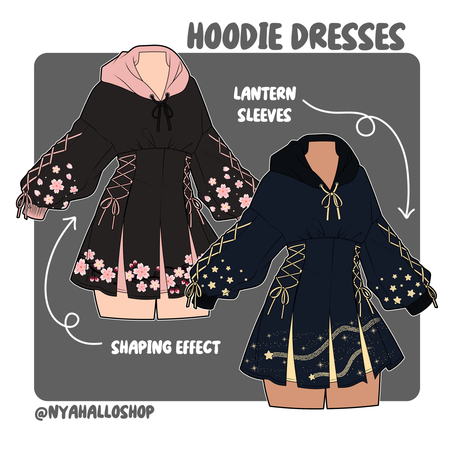 [PRE-SAMPLE PRE-ORDER] Hoodie dresses