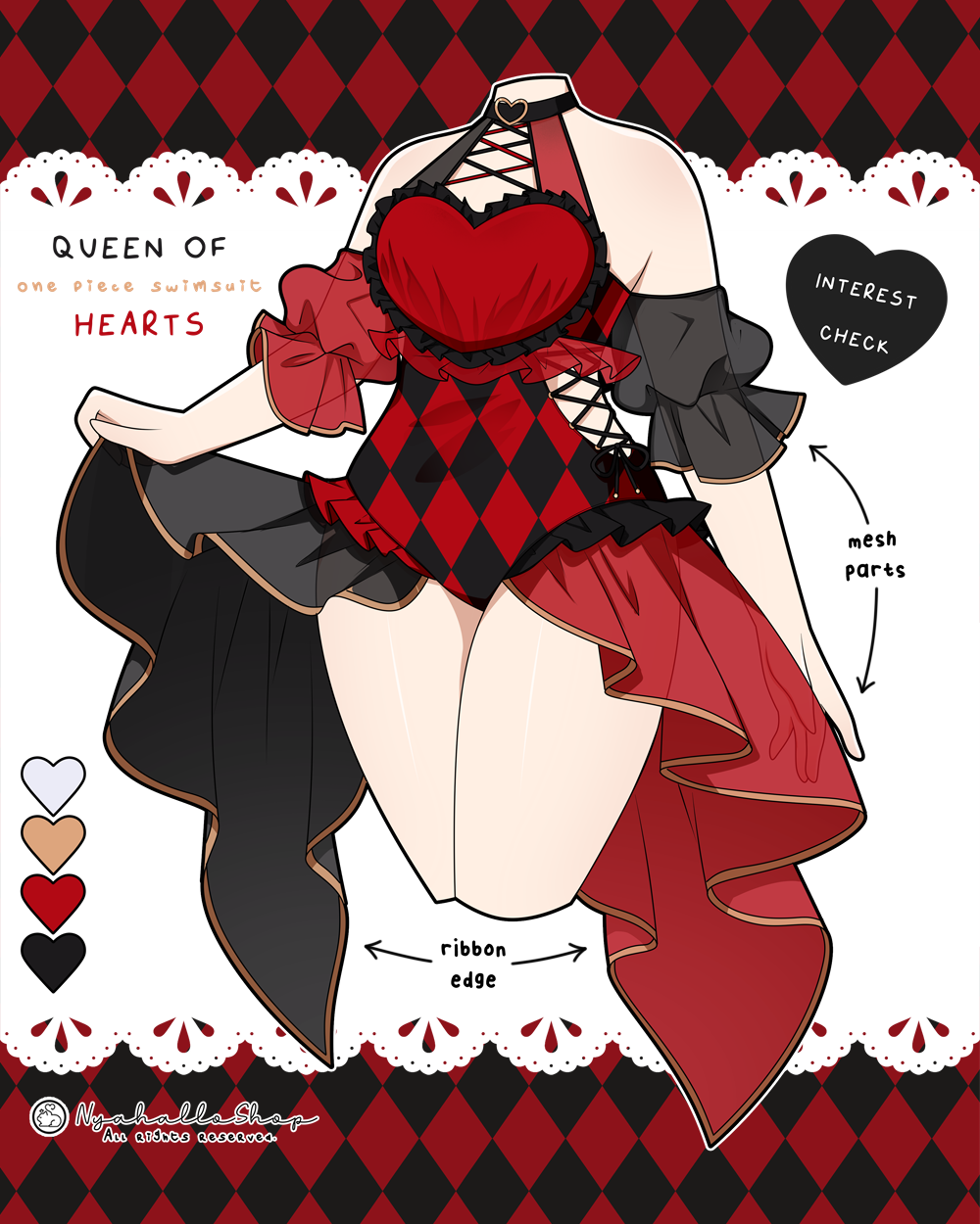 Queen of Hearts Swimsuit