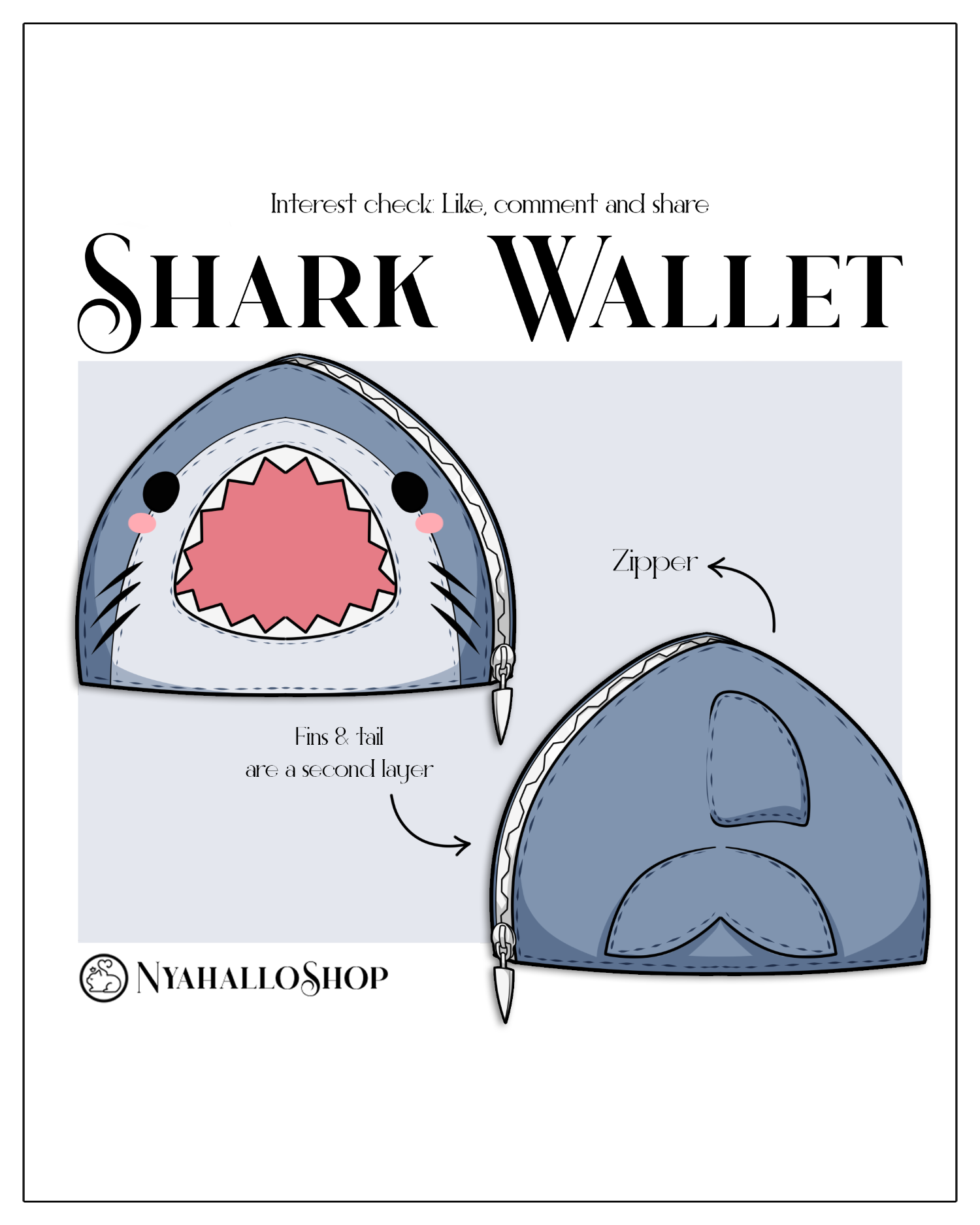[DESIGN CONCEPT PRE-ORDER] Shark Wallet