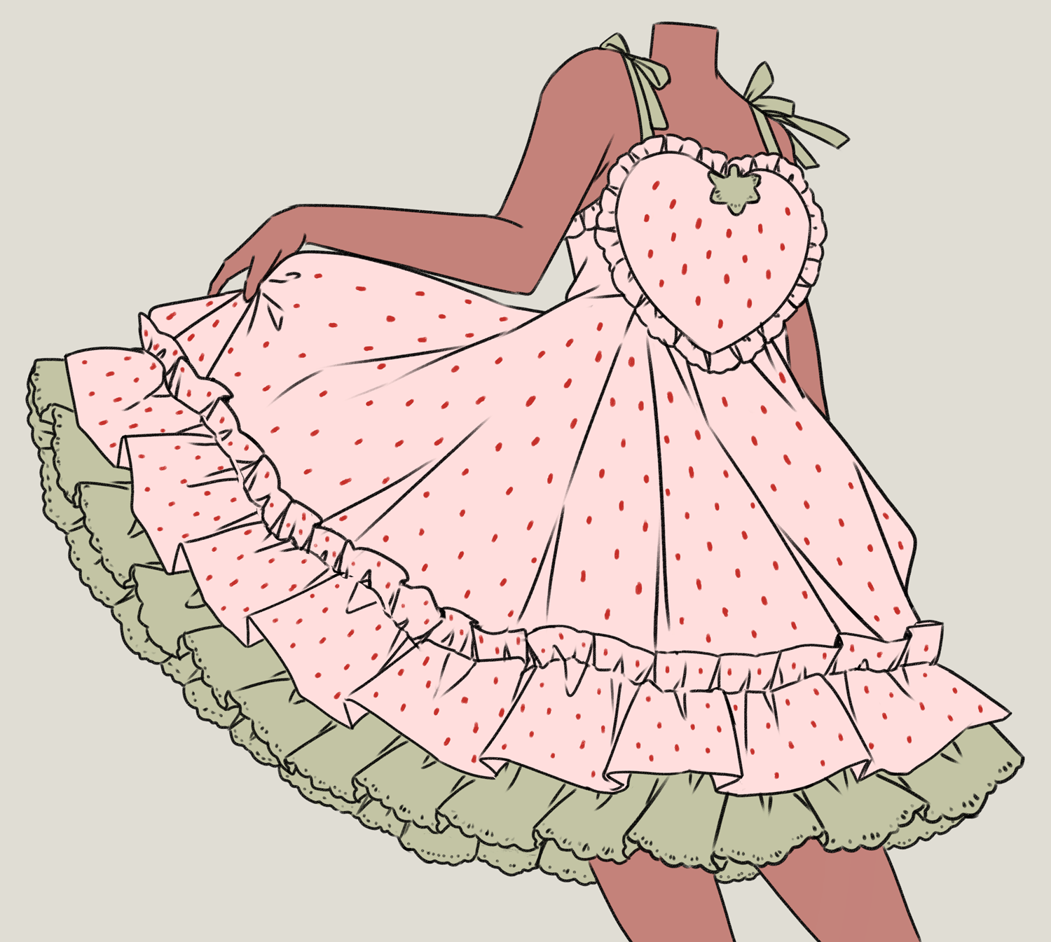 [INTEREST CHECK] Strawberry Heart Lolita Sundress