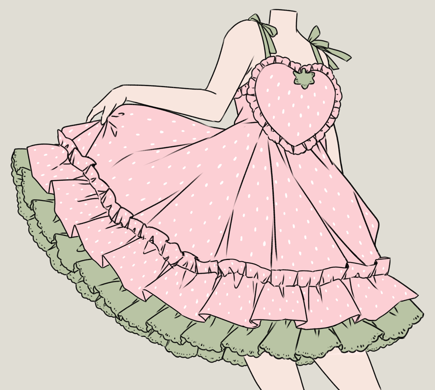 [INTEREST CHECK] Strawberry Heart Lolita Sundress