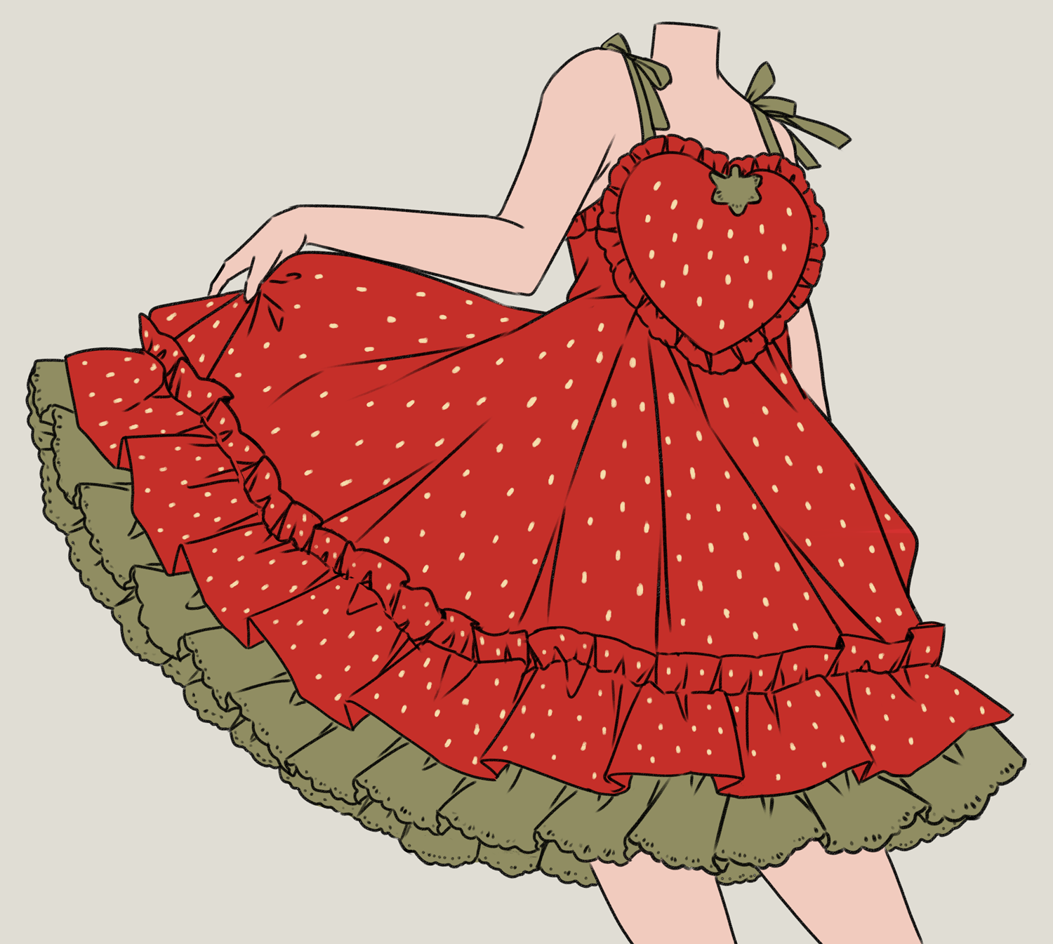 [INTEREST CHECK] Strawberry Heart Lolita Sundress