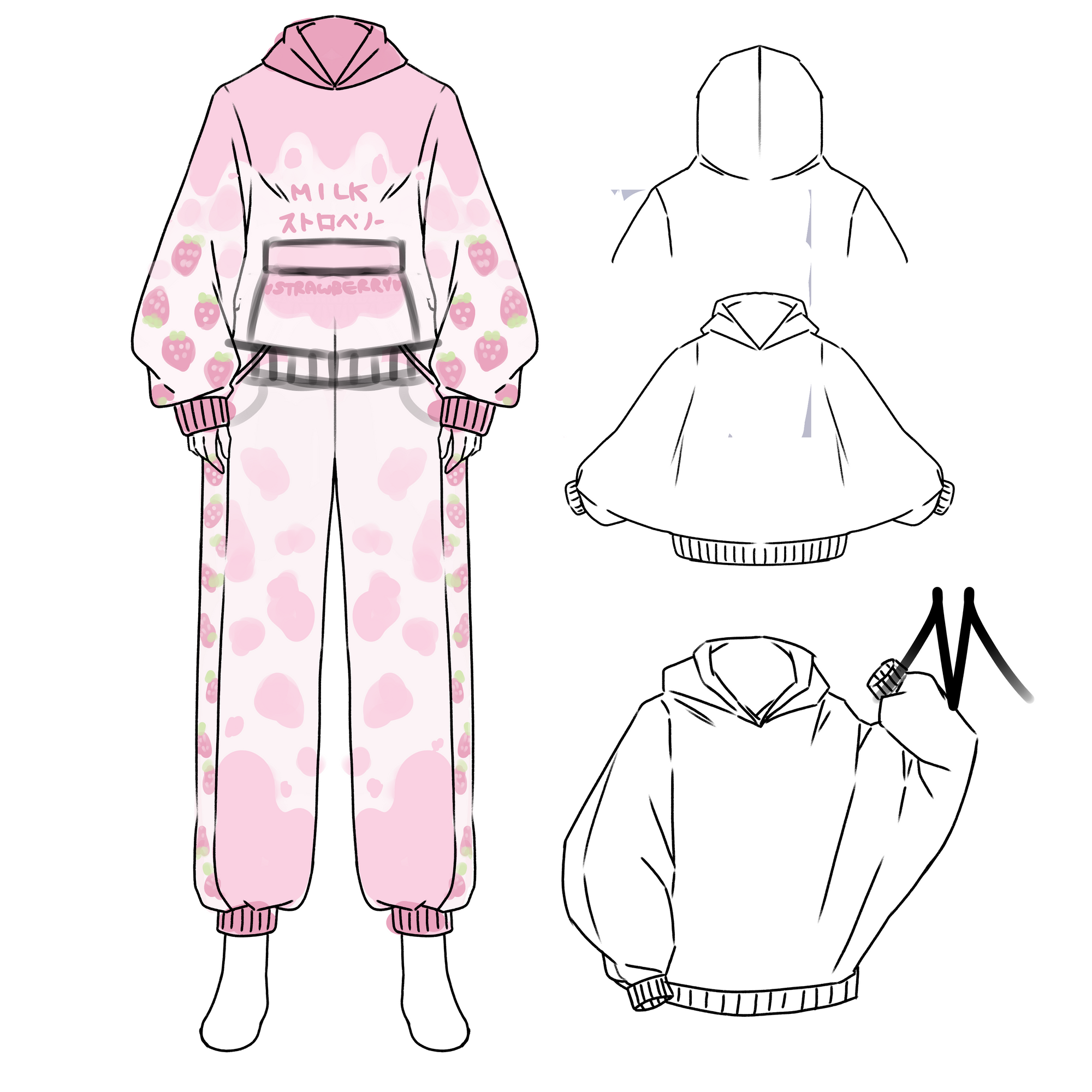 [INTEREST CHECK] Strawberry Milk Lounge Set