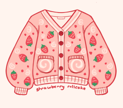 [INTEREST CHECK] Strawberry Rollcake Cardigan