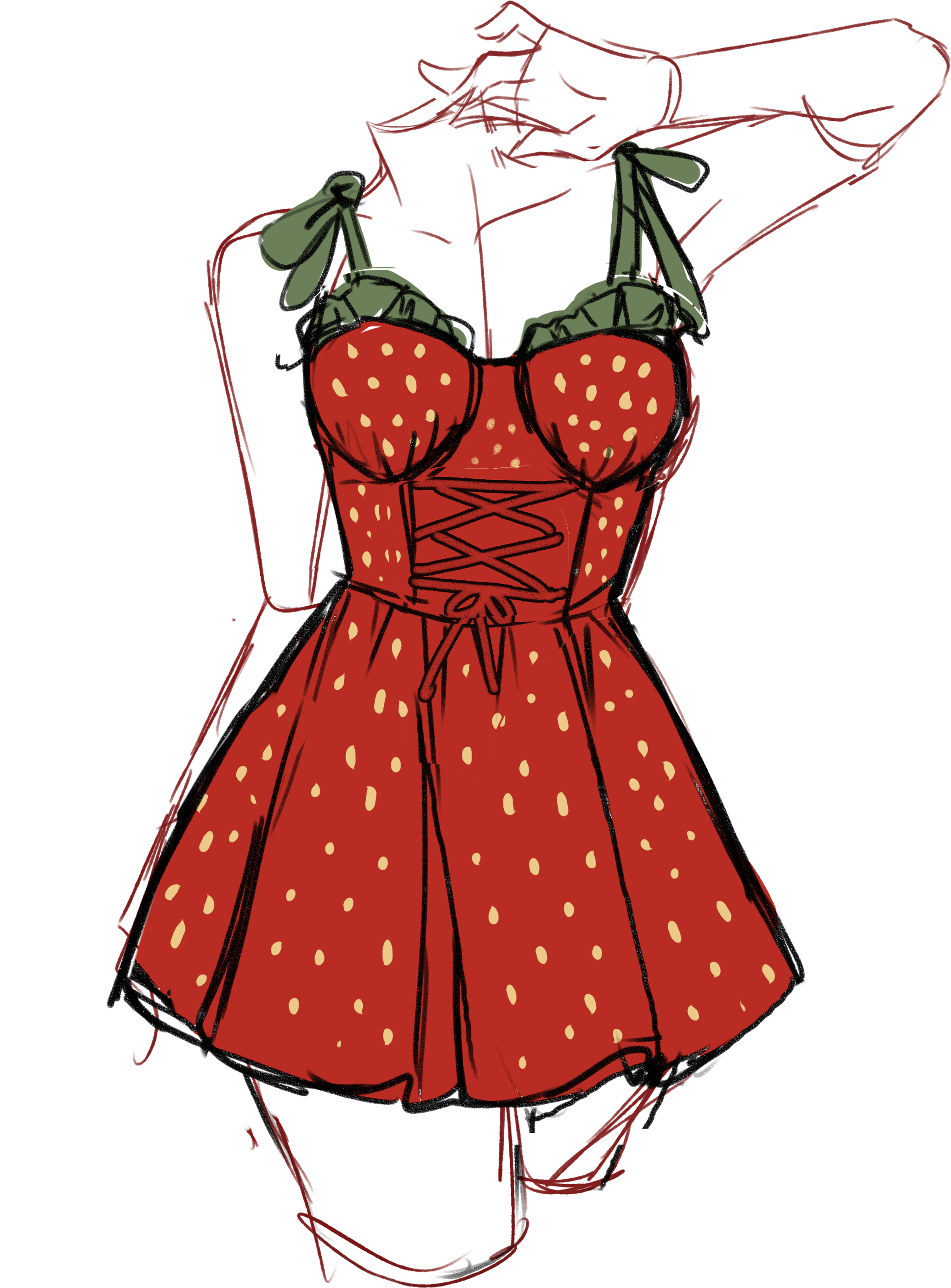 [INTEREST CHECK] Strawberry Swim Dress