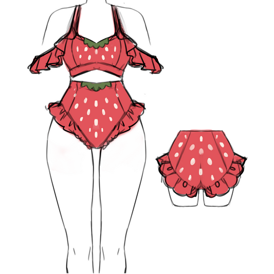 [INTEREST CHECK] Strawberry 2-piece swimsuit