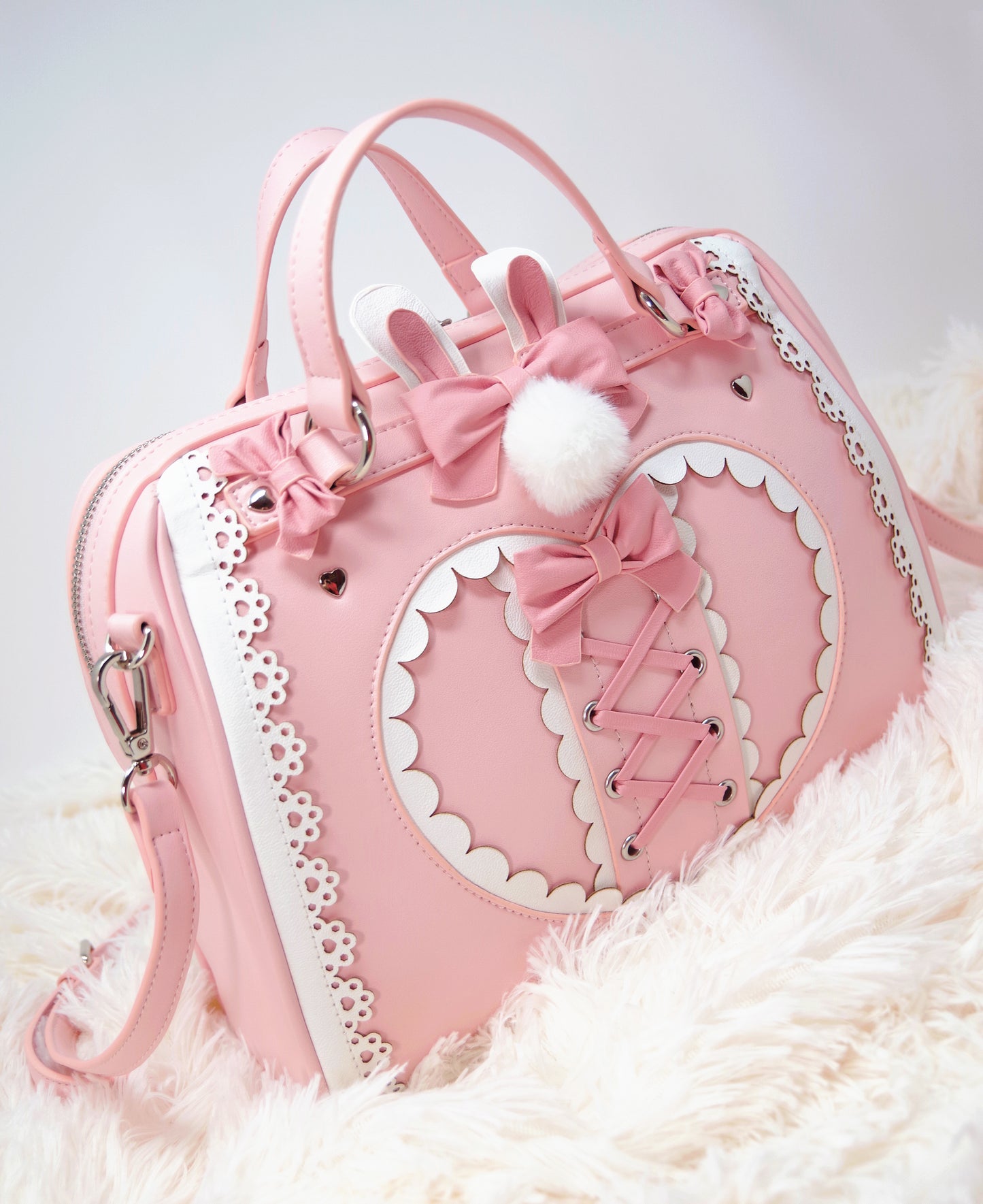 Bunny Sweetheart Puff Medium Sized Handbag